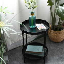 Nordic Iron Two Layers Side Table Nordic Iron Two Layers Side Table