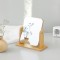 360 Degree Rotatable Wooden Tabletop Makeup Mirror