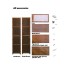 Five Layers Bamboo Multi-function Floor Storage, Bookshelf with Door image