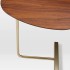 C-Shape Couch-Side Table with Wooden Top image