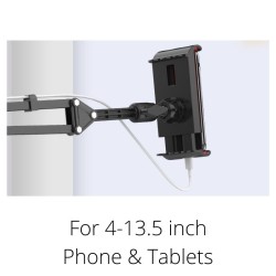 Advanced Stainless Steel Phone Holder Strong Grip 3 Fold Design