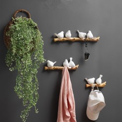 Decorative Wall Hook Birds on Branch Decorative Wall Hook Birds on Branch