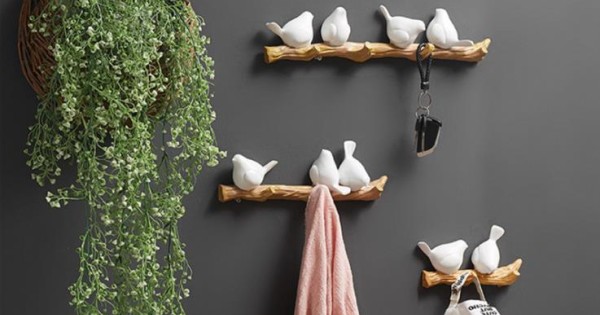Decorative Wall Hook Birds on Branch JPS Household Products Ireland