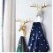 Deer Head Decorative Wall Hook 2 Way Installation