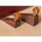 Portable Door Stopper, Solid Walnut Wood & Leather Detail