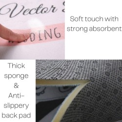 Sponge Water Absorbent Bathroom Mat 40*60cm