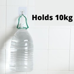 Transparent Individual Wall Hook Pack of 5 Transparent Individual Wall Hook Pack of 5