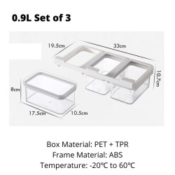 Under Cabinet Storage Sealing Cans Set of 3