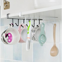 Under The Cabinet Mug Holder Rack White Under The Cabinet Mug Holder Rack White