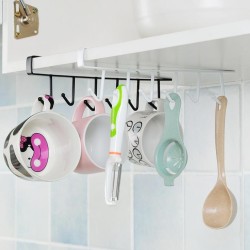 Under The Cabinet Mug Holder Rack White Under The Cabinet Mug Holder Rack White