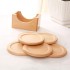 Wood Coaster Set of 5 with Case Tableware , Dining Room image