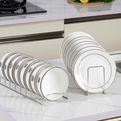 Stain Steel Kitchen Cupboard Storage Organiser, Bowl and Plate Rack