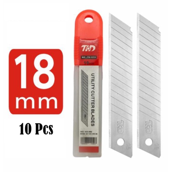 Box Cutter Snap Off Replacement Blades 10 Pack image