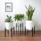 Nordic Style Iron Adjustable Plant Stand (EXCLUDING White Planter Pot)