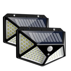 100LED Waterproof Wall Mounted Motion Sensor Solar Lights with Switch for Outdoor(2 Pieces) 100LED Waterproof Wall Mounted Motion Sensor Solar Lights with Switch for Outdoor(2 Pieces)