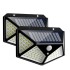 100LED Waterproof Wall Mounted Motion Sensor Solar Lights with Switch for Outdoor(2 Pieces) image