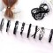 A set of 8pcs Korean Simple Hair Tie