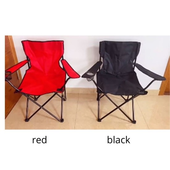 Portable Folding Camping Chair with Arm Rest Cup Holder and Carrying and Storage Bag Outdoors, Outdoor Living , Garden image