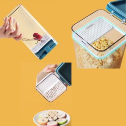 Durable Square Food Storage Containers Sets of 2 with Colourful Lids