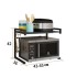 Extendable Microwave Oven Rack 2-Tier Heavy Load Microwave Shelf image