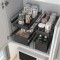 2 Tier Under Sink Large Sliding Cupboard Drawer Shelf
