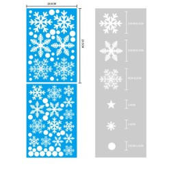 Christmas Snowflake Static Cling Stickers Window Decoration