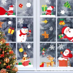 Christmas Small Snowman Static Cling Stickers Window Decoration