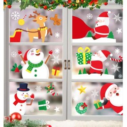 Christmas Small Snowman Static Cling Stickers Window Decoration Christmas Small Snowman Static Cling Stickers Window Decoration