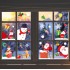 Christmas Small Santa & Reindeer Static Cling Stickers Window Decoration Christmas image