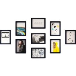 Wall-Hanging Photo Frame Gallery Set of 9
