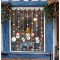 Christmas Hanging Bauble Effect Static Cling Stickers Window Decoration 117*119cm