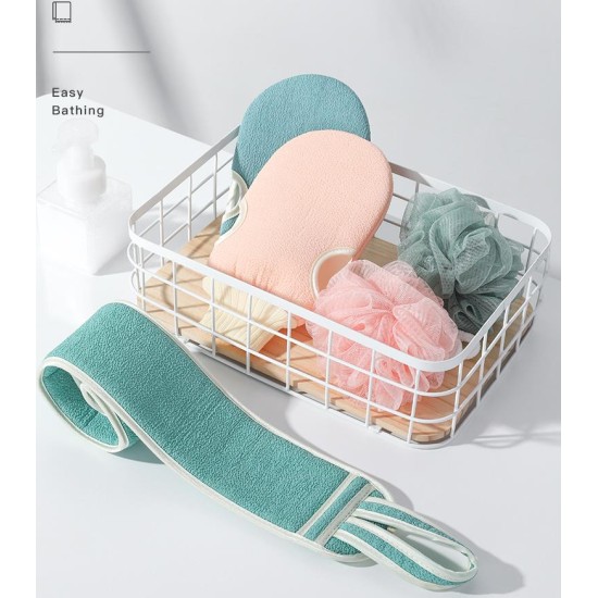 Bathroom Exfoliating Mitt & Shower Puff Set In 3 Colours Woman Accessories, Others, Bathroom, Bathroom & Personal Care Organization image