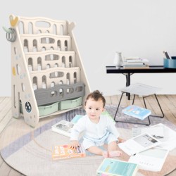 Children's Bookcase Rack with Easy Access 5 Display Shelves Children's Bookcase Rack with Easy Access 5 Display Shelves