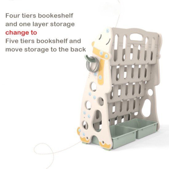 Children's Bookcase Rack with Easy Access 5 Display Shelves Furniture , Storage & Organisation, Shelves & Racks, Shelf, Living Room image