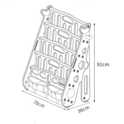 Children's Bookcase Rack with Easy Access 5 Display Shelves Children's Bookcase Rack with Easy Access 5 Display Shelves