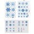 Christmas Snowflake Static Cling Stickers Window Decoration image