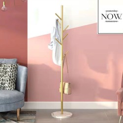 Metal Coat Clothes Rack Stand with Marble Stone Feet Metal Coat Clothes Rack Stand with Marble Stone Feet