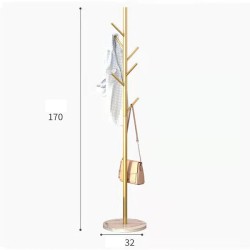 Metal Coat Clothes Rack Stand with Marble Stone Feet Metal Coat Clothes Rack Stand with Marble Stone Feet