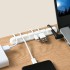 Cable Holder Clips, Desktop Cable Organizer Cord Wire Management Self Adhesive Holder image