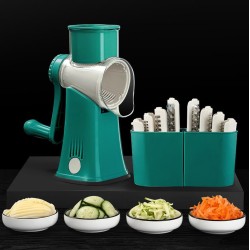 Rotary Drum Shape Food Slicer Grater with 5 Sets of Blades Rotary Drum Shape Food Slicer Grater with 5 Sets of Blades