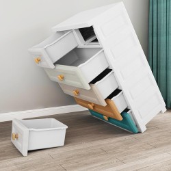 56cm 5-Layer Plastic Storage Drawer Box Cabinet