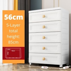 56cm 5-Layer Plastic Storage Drawer Box Cabinet