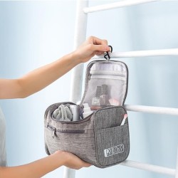 Large Capacity Travel Cosmetics Bag with Hidden Hook