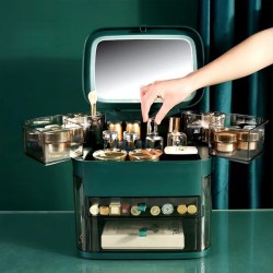 Jewelry and Cosmetic Storage Organiser with Mirror Jewelry and Cosmetic Storage Organiser with Mirror