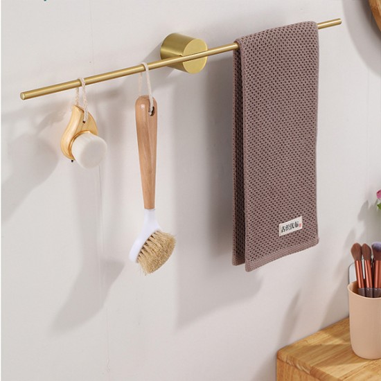 Nordic Style Gold Single Towel Bar Rail Storage & Organisation, Bathroom, Bathroom & Personal Care Organization image