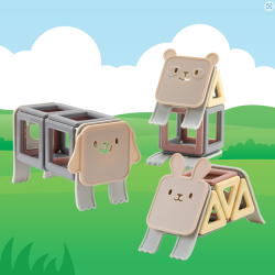 Magnetic Animal Block Set (76pc) Magnetic Animal Block Set (76pc)